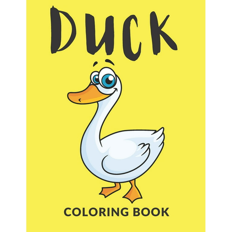Duck coloring book duck coloring pages for kids perfect cute duck coloring books for boys girls and kids of ages