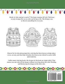 Color and create ugly christmas sweaters coloring book for adults ugly christmas sweater designs to help release your creative side create color and books