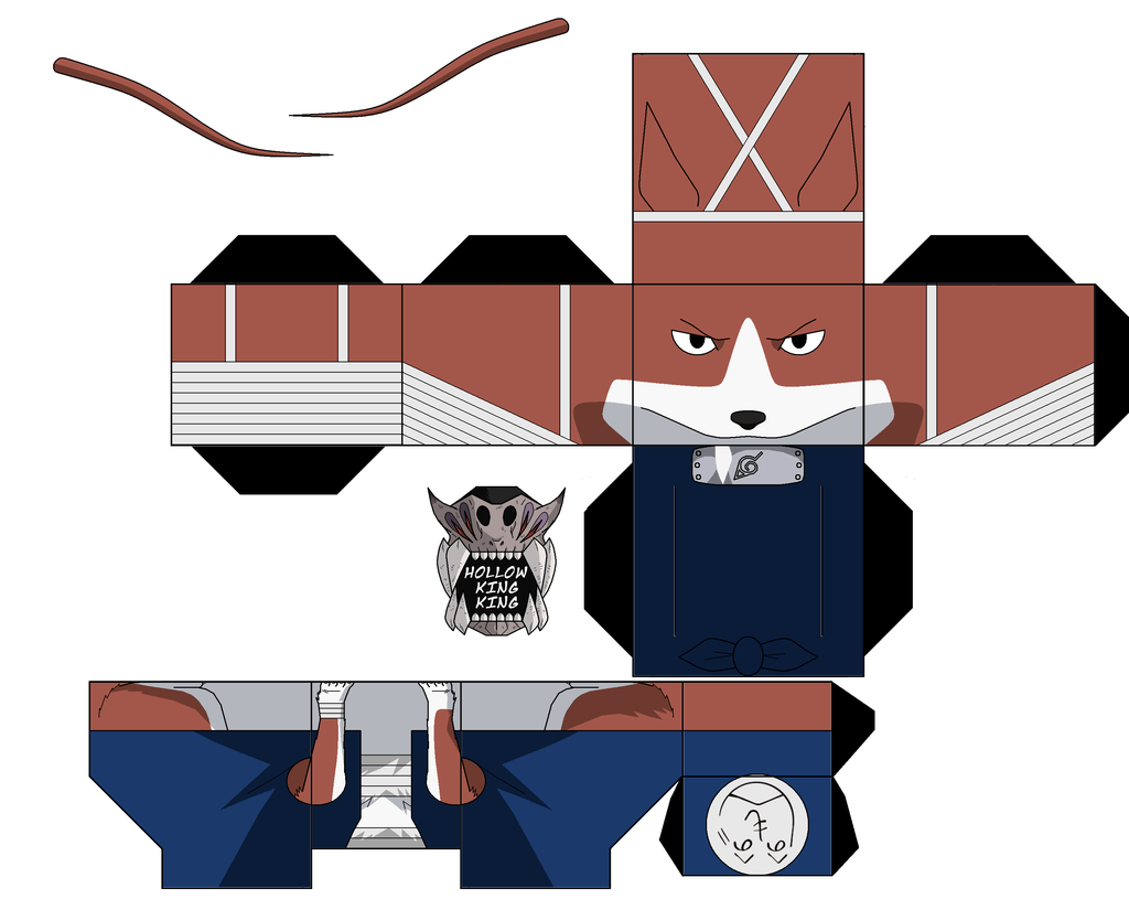 Uhei dog paper toy free printable papercraft templates