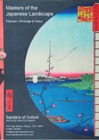 Masters of the japanese landscape hokusai hiroshige hasui by sanders of oxford antique prints maps