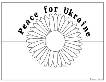 Ukraine coloring sheets peace for ukraine we stand with ukraine