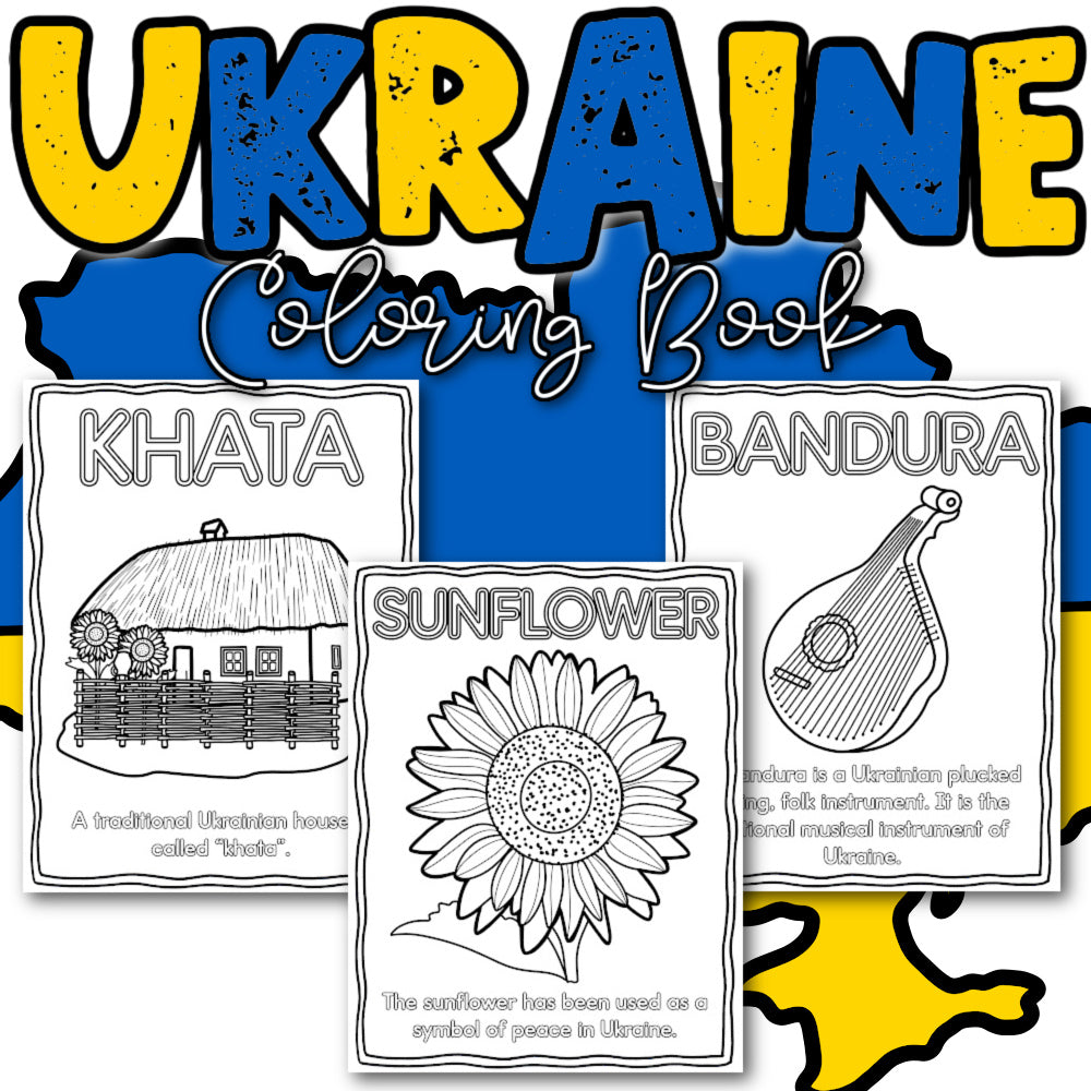 Ukraine colouring book â attachment mummy printables