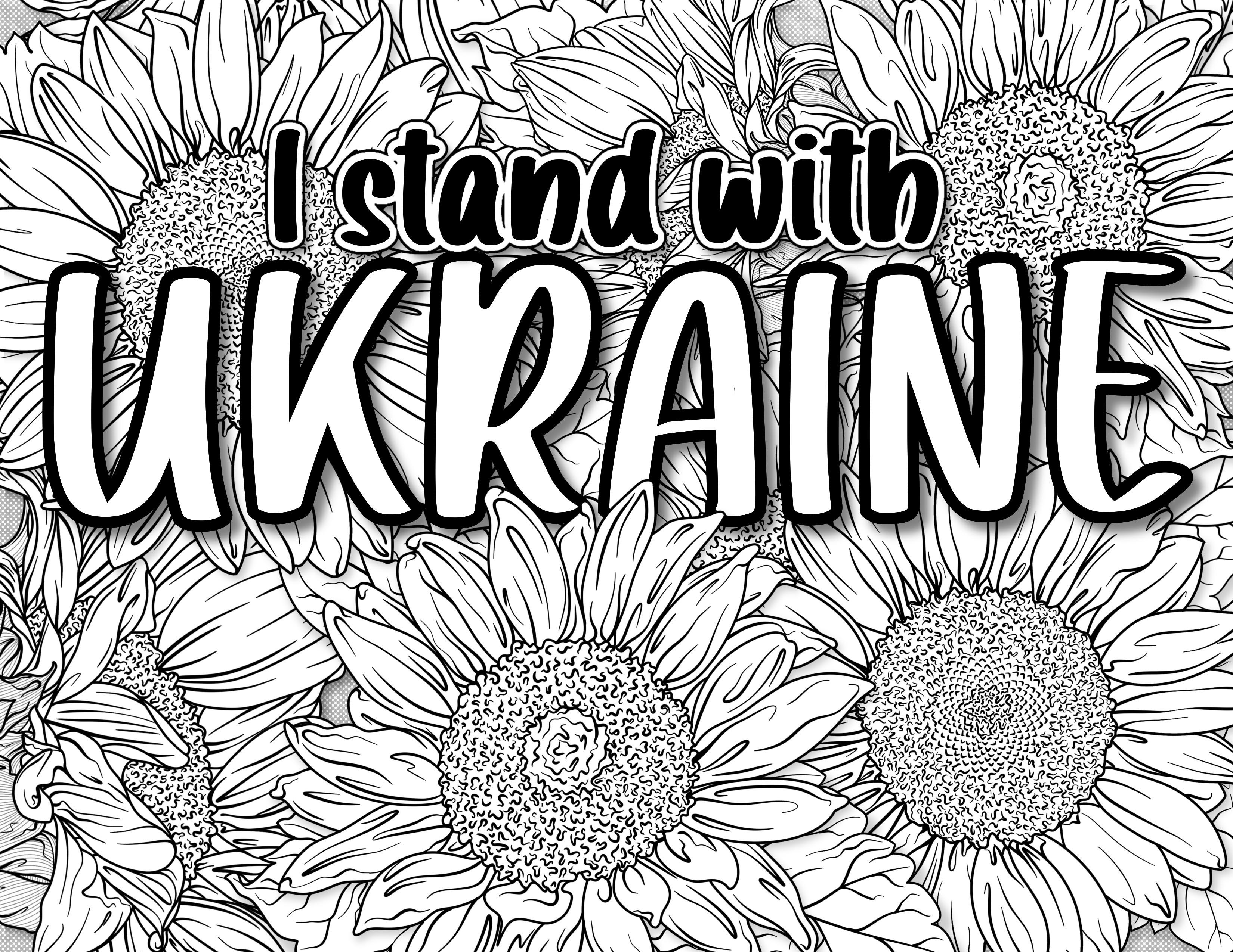 I made an âi stand with ukraineâ coloring page rcoloringbookspastime