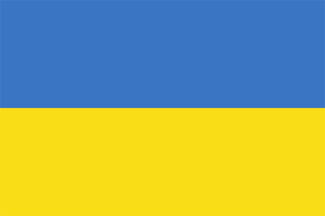 Coloring page for the flag of ukraine