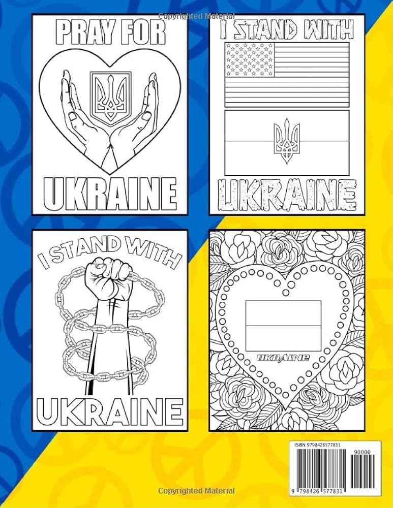 I stand with ukraine coloring book i stand with ukraine ukrainian coloring book for adults and kids to have fun and relax great idea gift for everyone glory to ukraine save