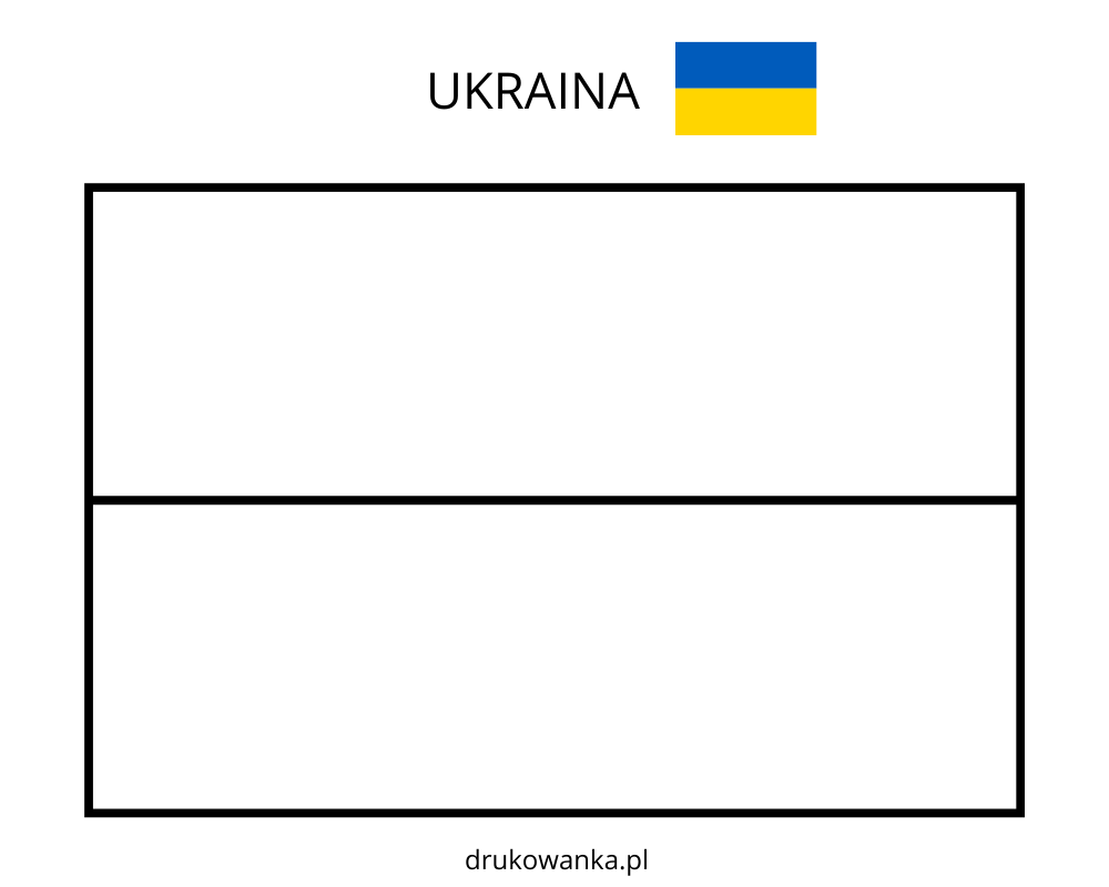 Ukraine flag coloring book to print and online