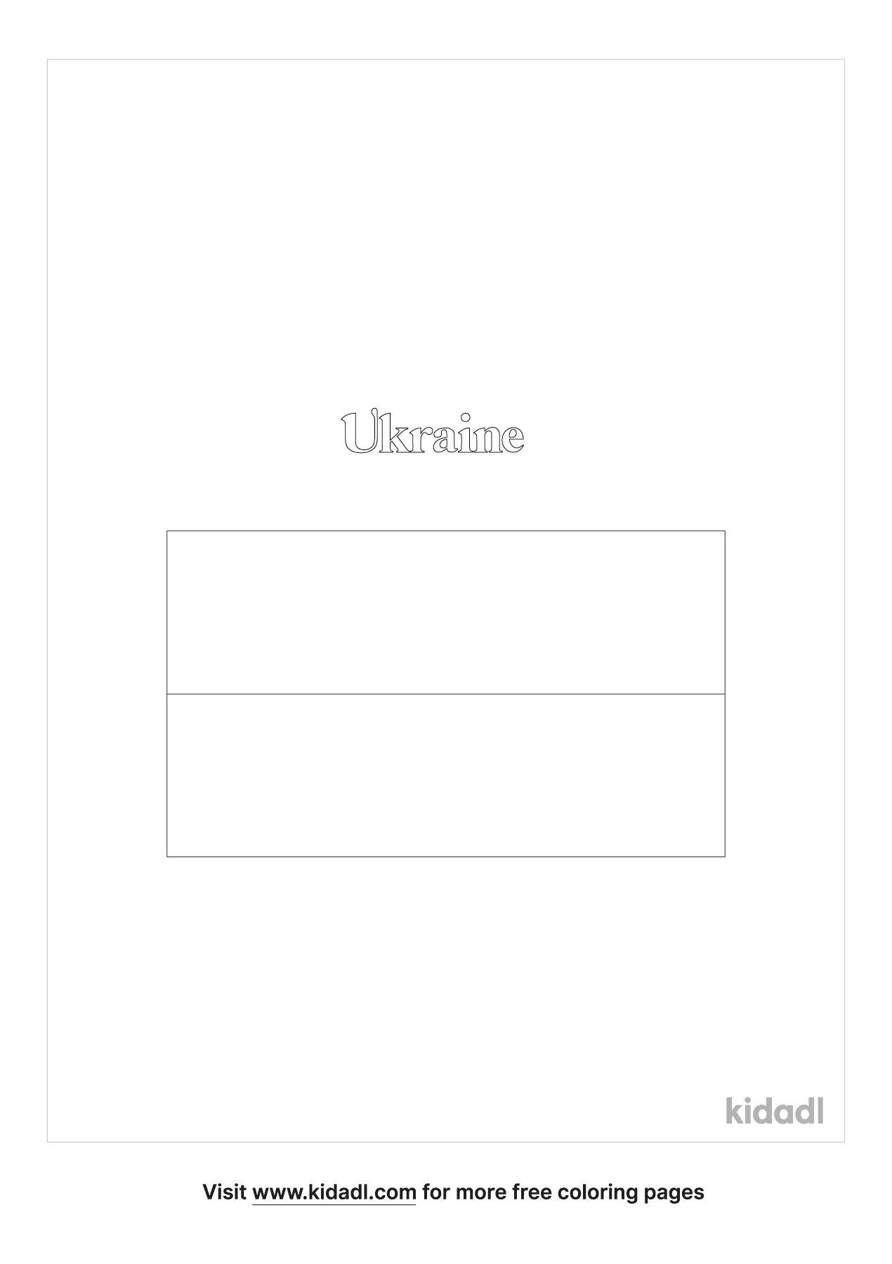 Free flag of ukraine coloring page coloring page printables