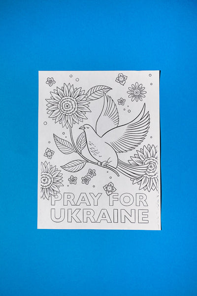 Pray for ukraine coloring page pdf printable â the house that lars built
