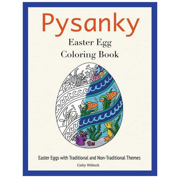 Pysanky easter egg coloring book easter adult coloring book paperback