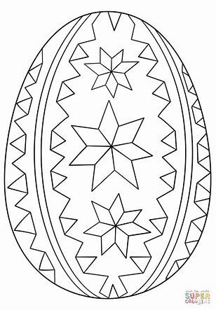 Ukrainian easter egg coloring pages
