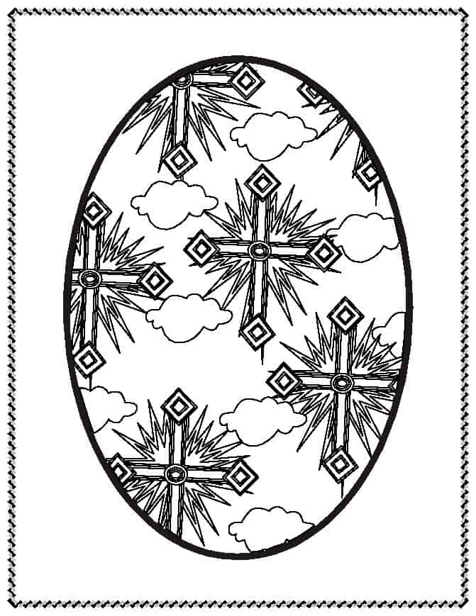 Your kids will love these easter egg coloring pages