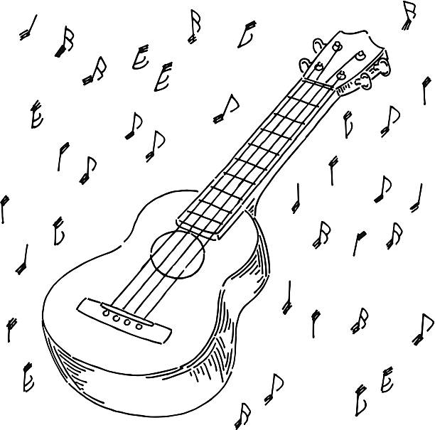 Ukulele stock illustration
