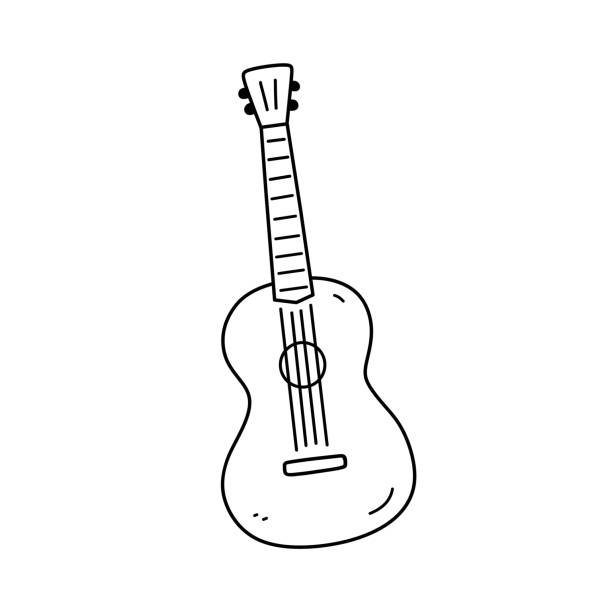 Drawing of ukulele stock illustrations royalty