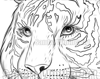 Lioness warrior instant download coloring page
