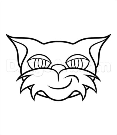 Cat coloring page