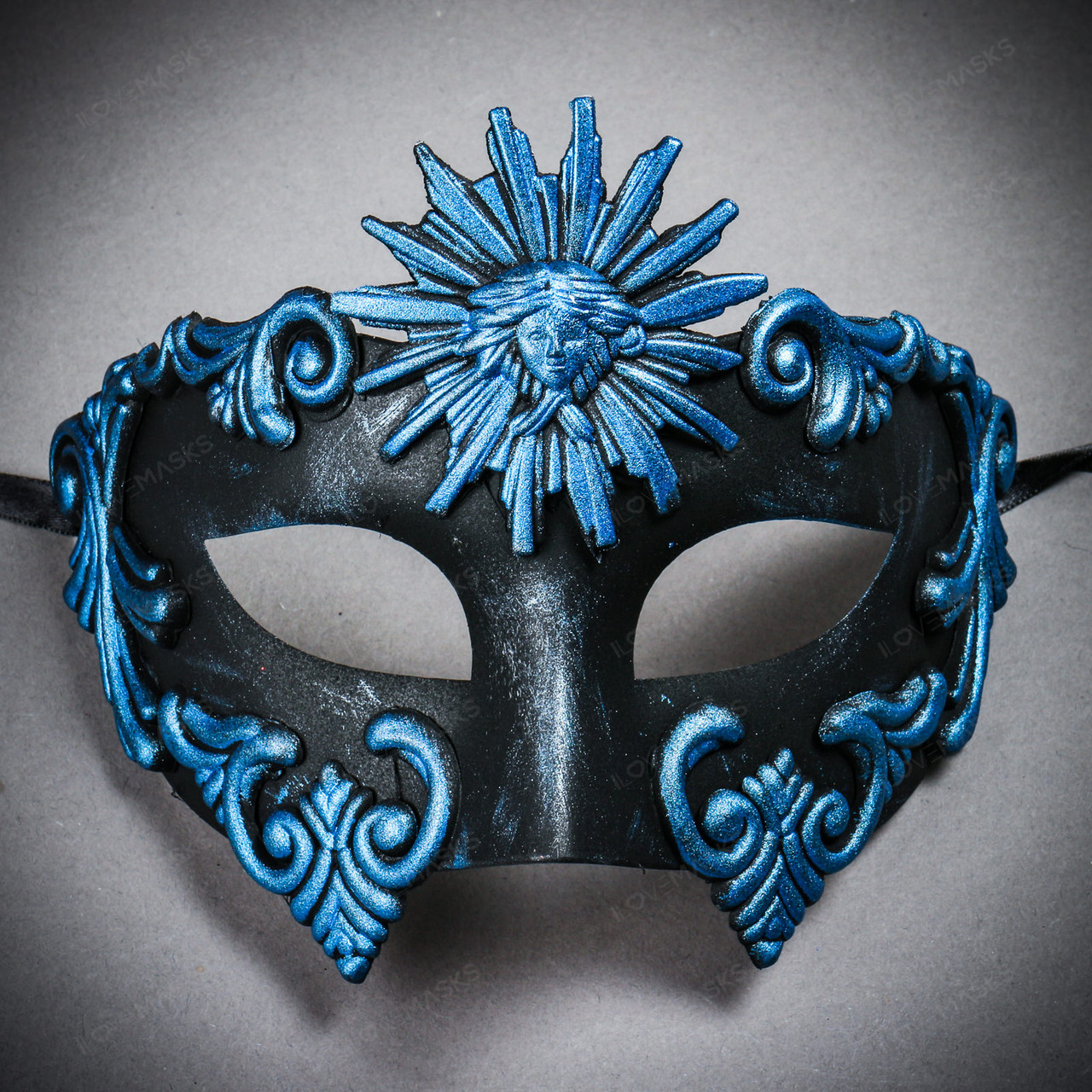 Warrior roman greek sun venetian masquerade cracked mask
