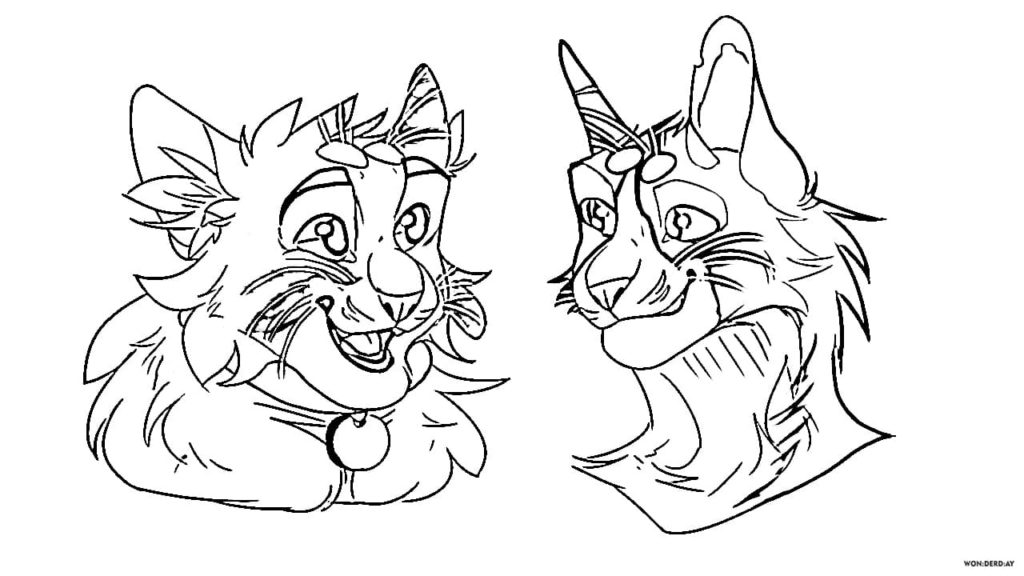 Warriors cats coloring pages free printable coloring pages