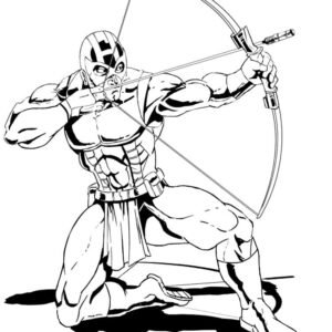 Hawkeye coloring pages printable for free download