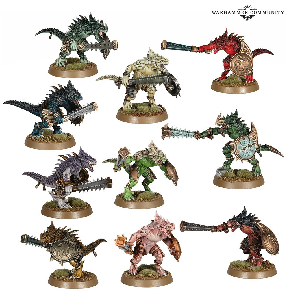 Foretell your new seraphon paint scheme with the help of vincent knotleys colourful saurus corral