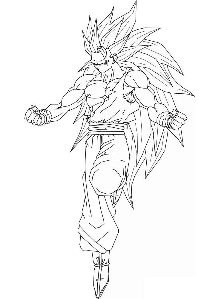 Goku coloring pages