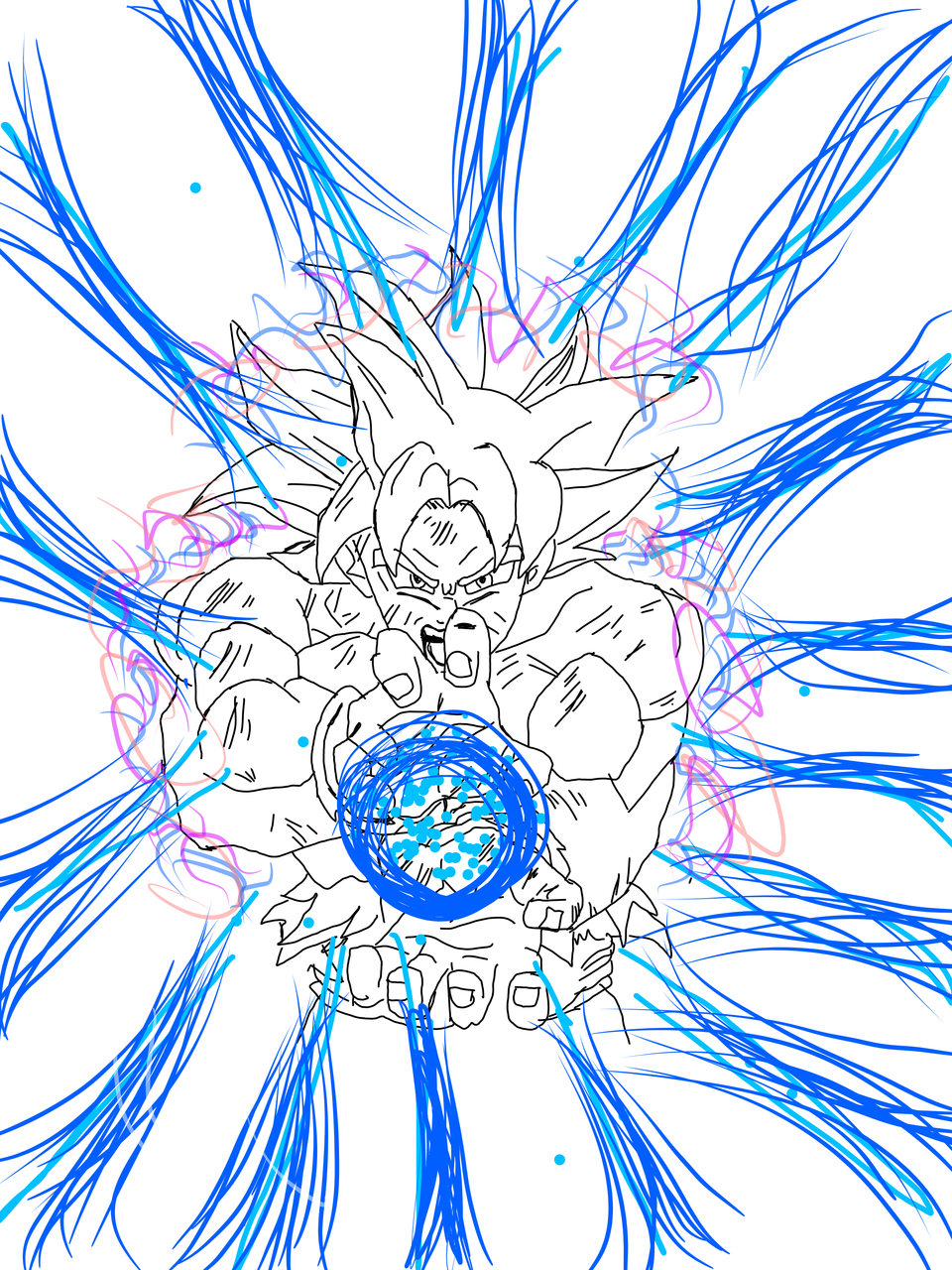 Goku ultra instinct kamehameha yxbladexy