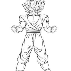 Son goku coloring pages printable for free download