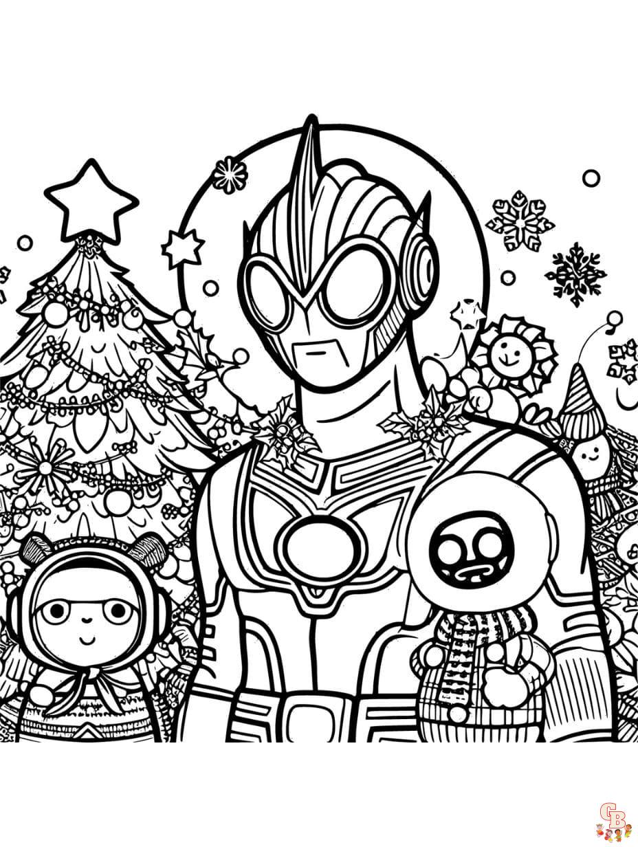 Free printable ultraman coloring pages