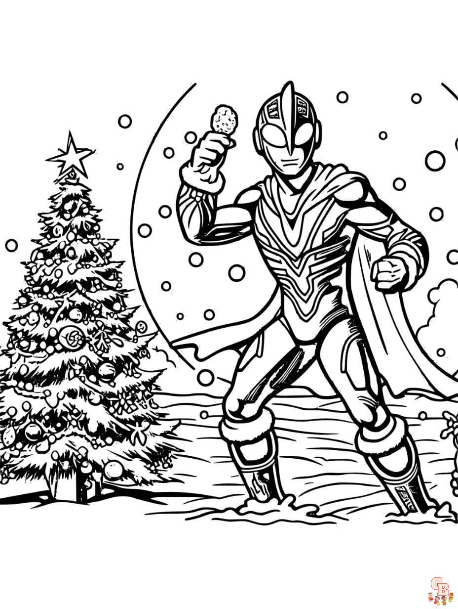 Free printable ultraman coloring pages