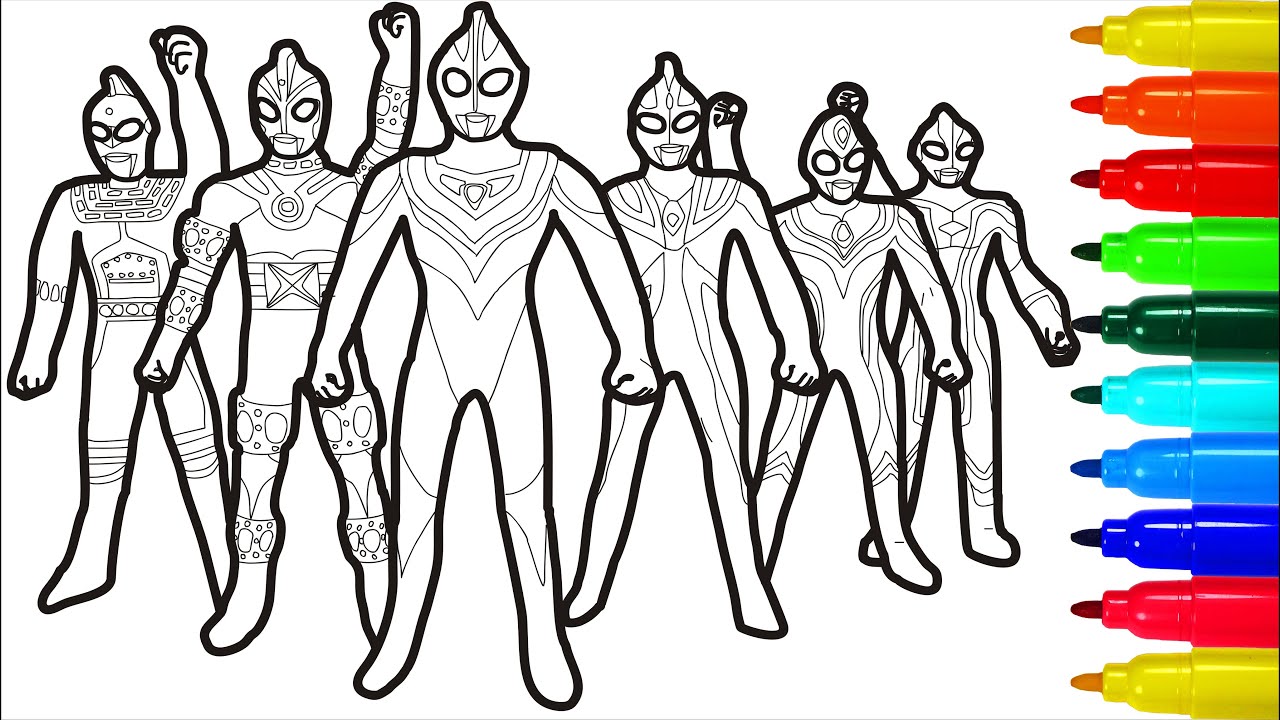 Ultraan threat fro space coloring pages