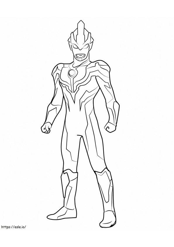 Awesome ultraman coloring page