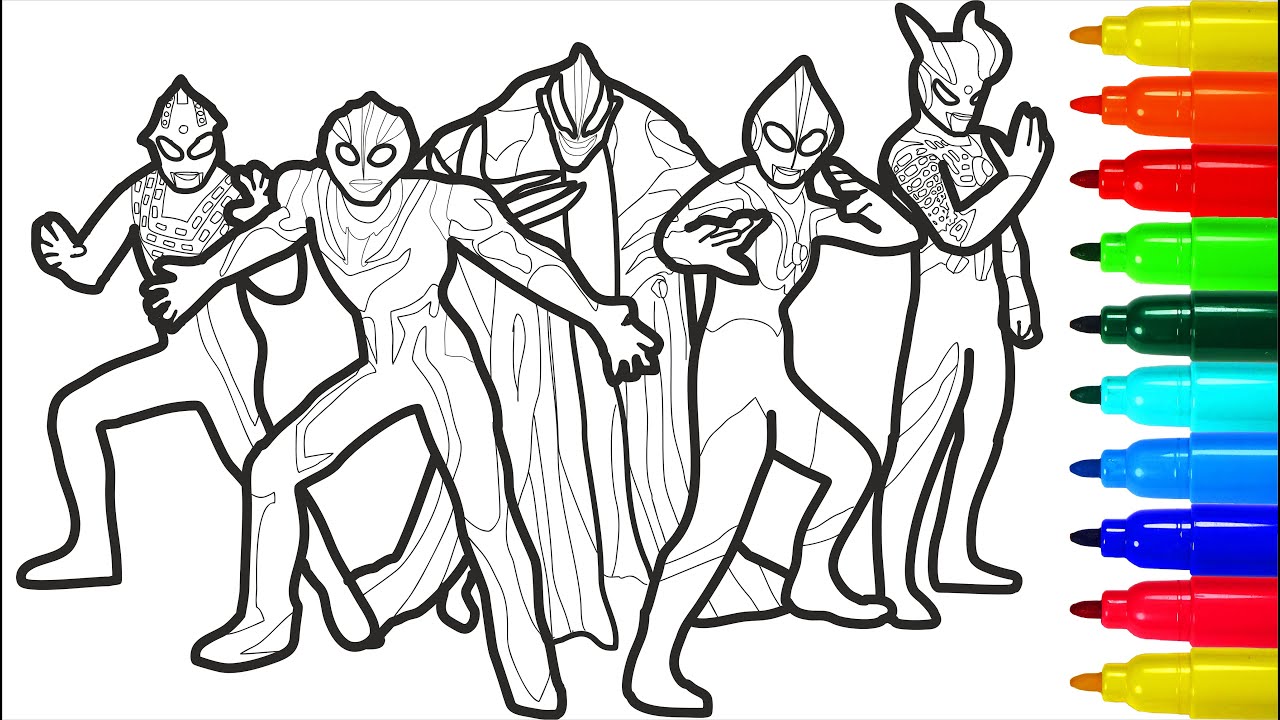 Ultraseven ultraman coloring pages