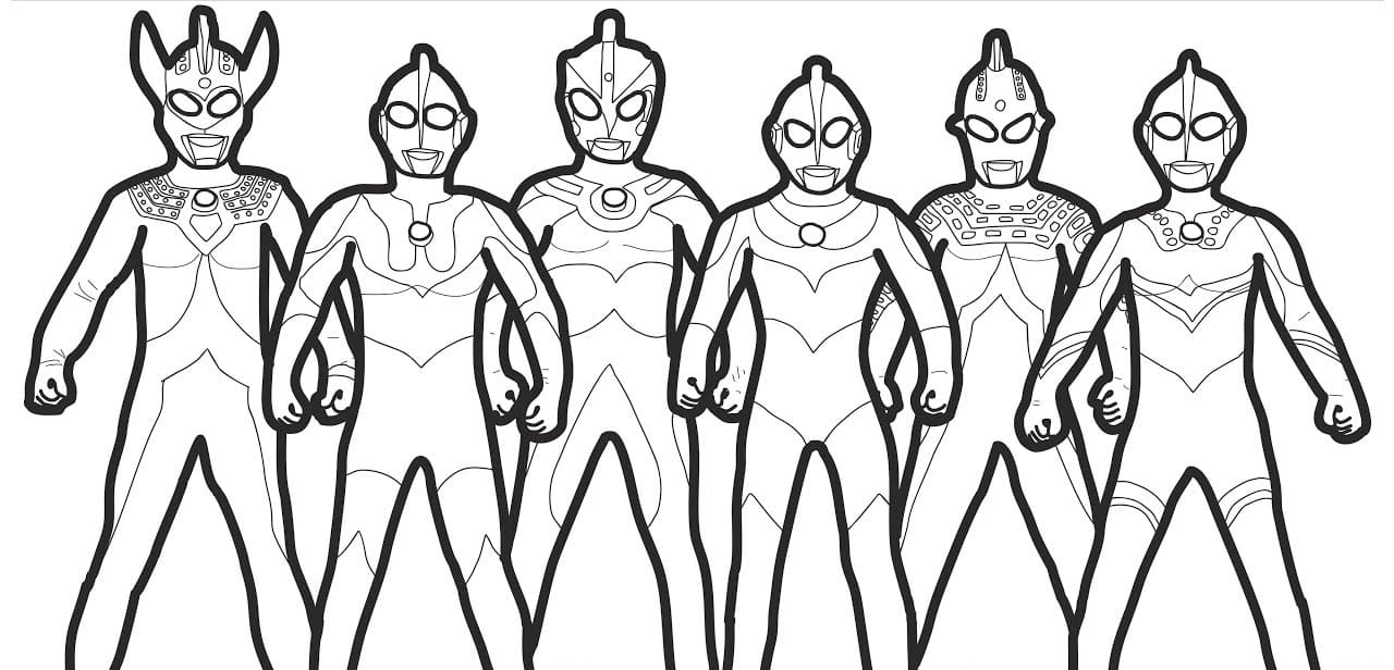 Ultraman coloring pages
