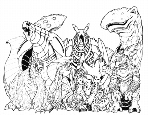 Synthesix team coloring page free printable coloring pages