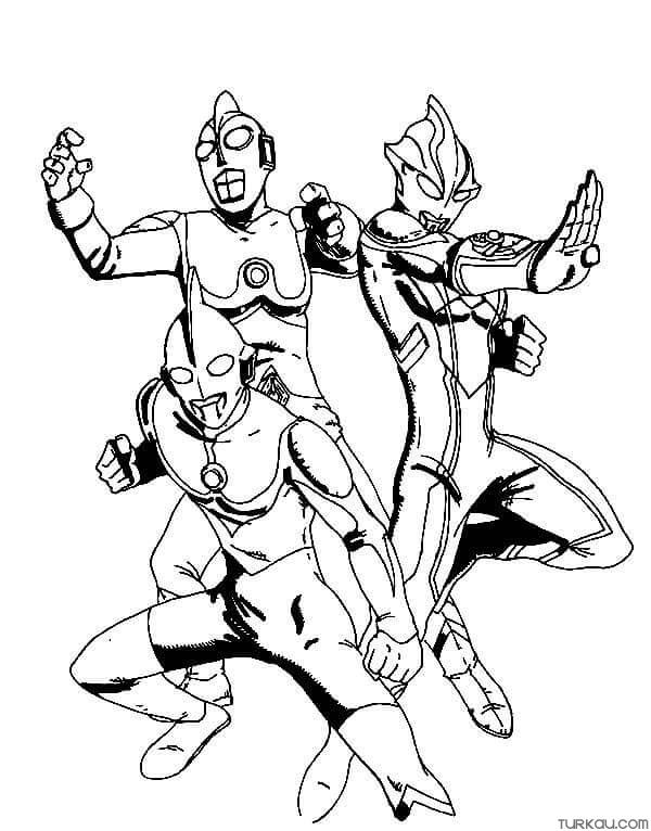 Ultraman coloring page
