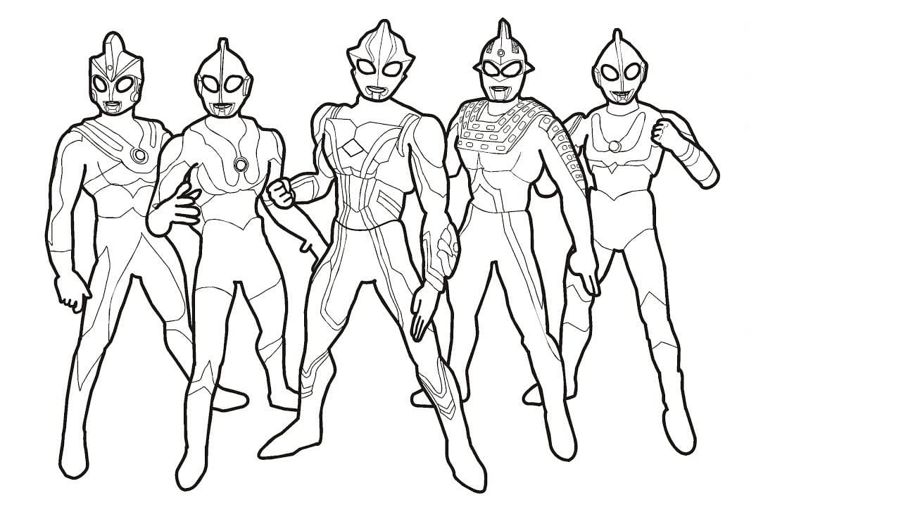 Ultraman coloring pages