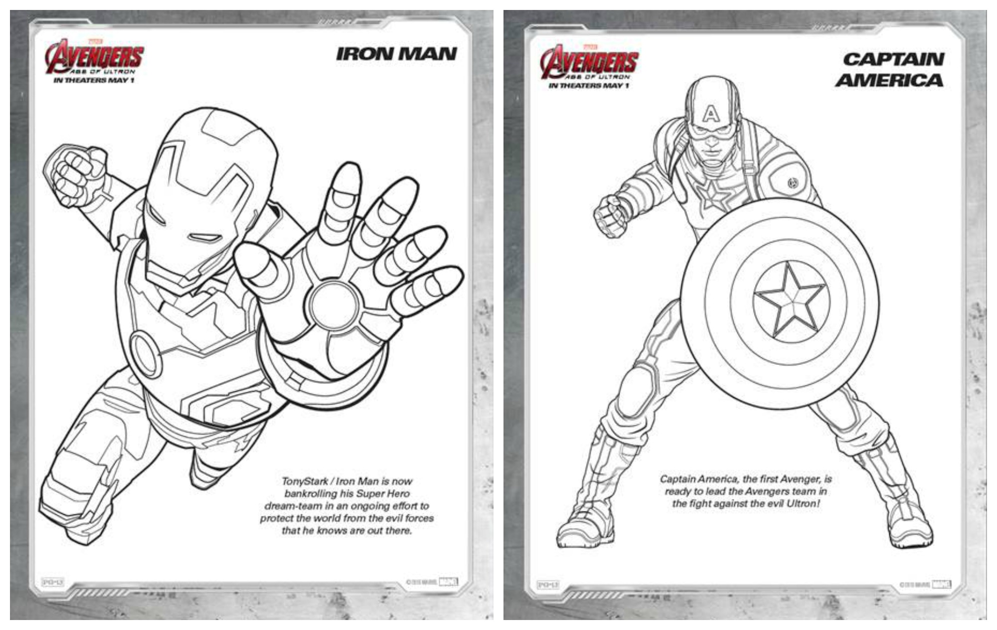 Marvels avengers age of ultron coloring sheets avengersevent ageofultron