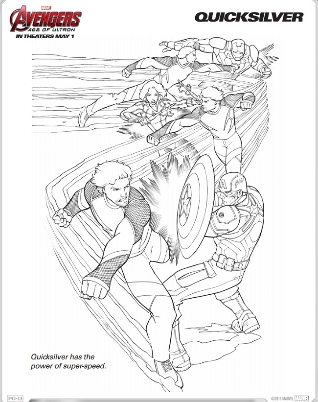 Avengers age of ultron coloring sheets trailer