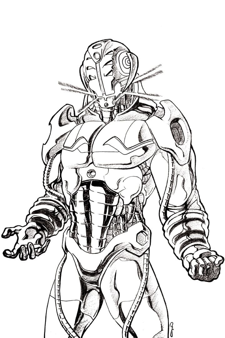 Ultron image coloring page