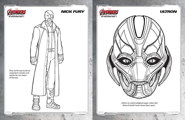 Free kids printables marvels the avengers age of ultron coloring pages