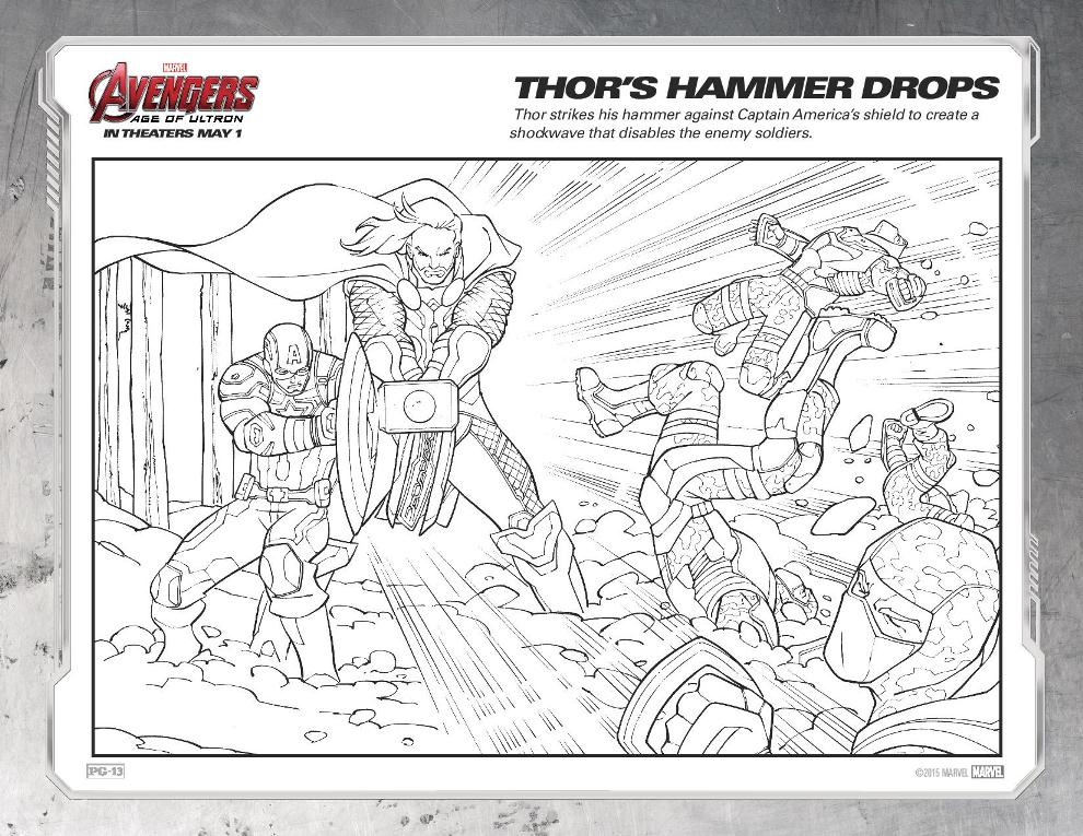 Avengers age of ultron coloring sheets