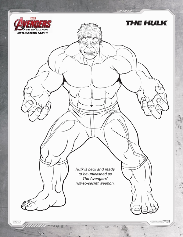 Avengers age of ultron coloring sheets avengers ageofultron