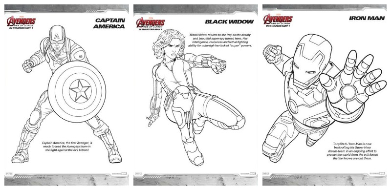 Avengers age of ultron coloring pages and more