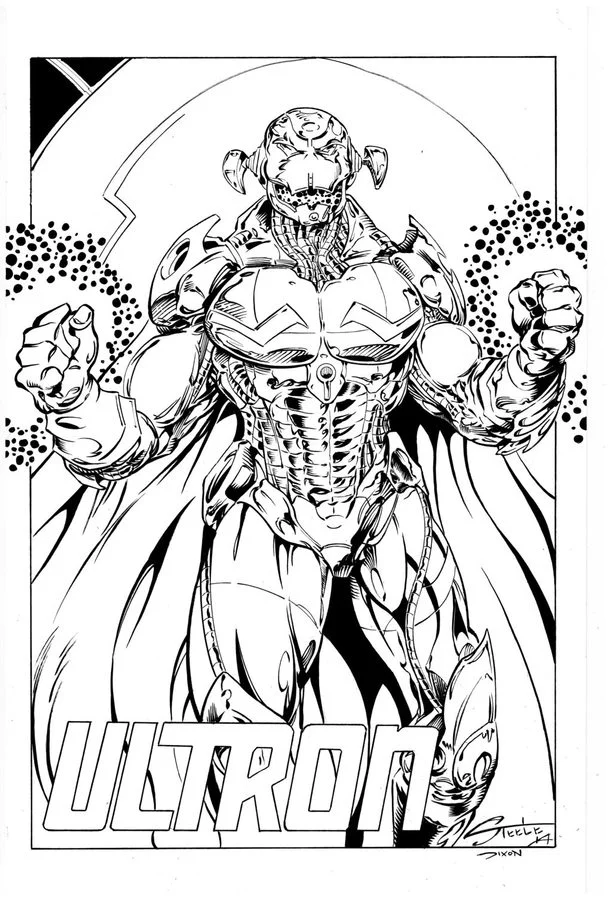 Coloring pages ultron printable for kids adults free