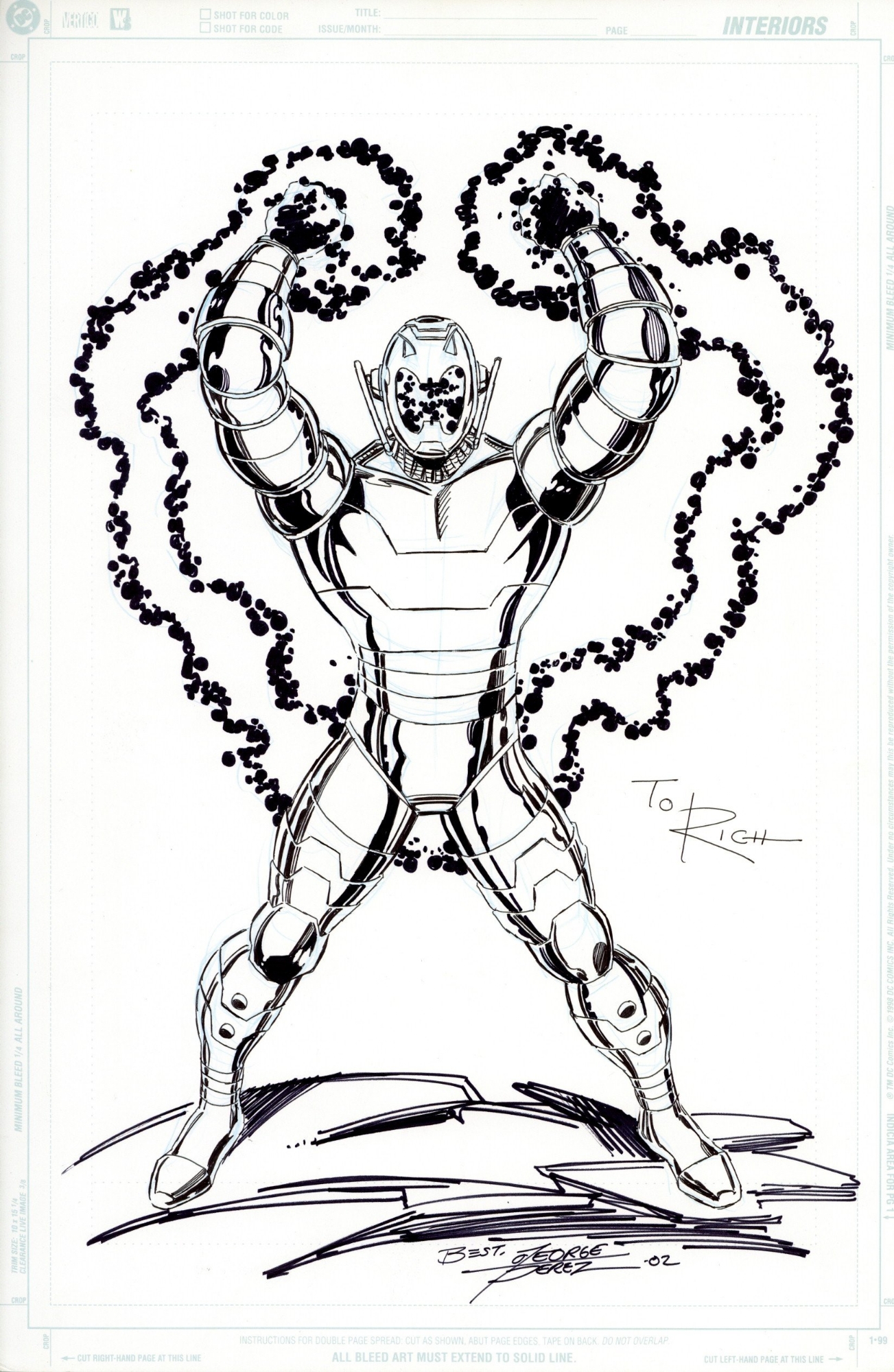George perez the age of ultron in rich cirillos george perez ic art gallery room