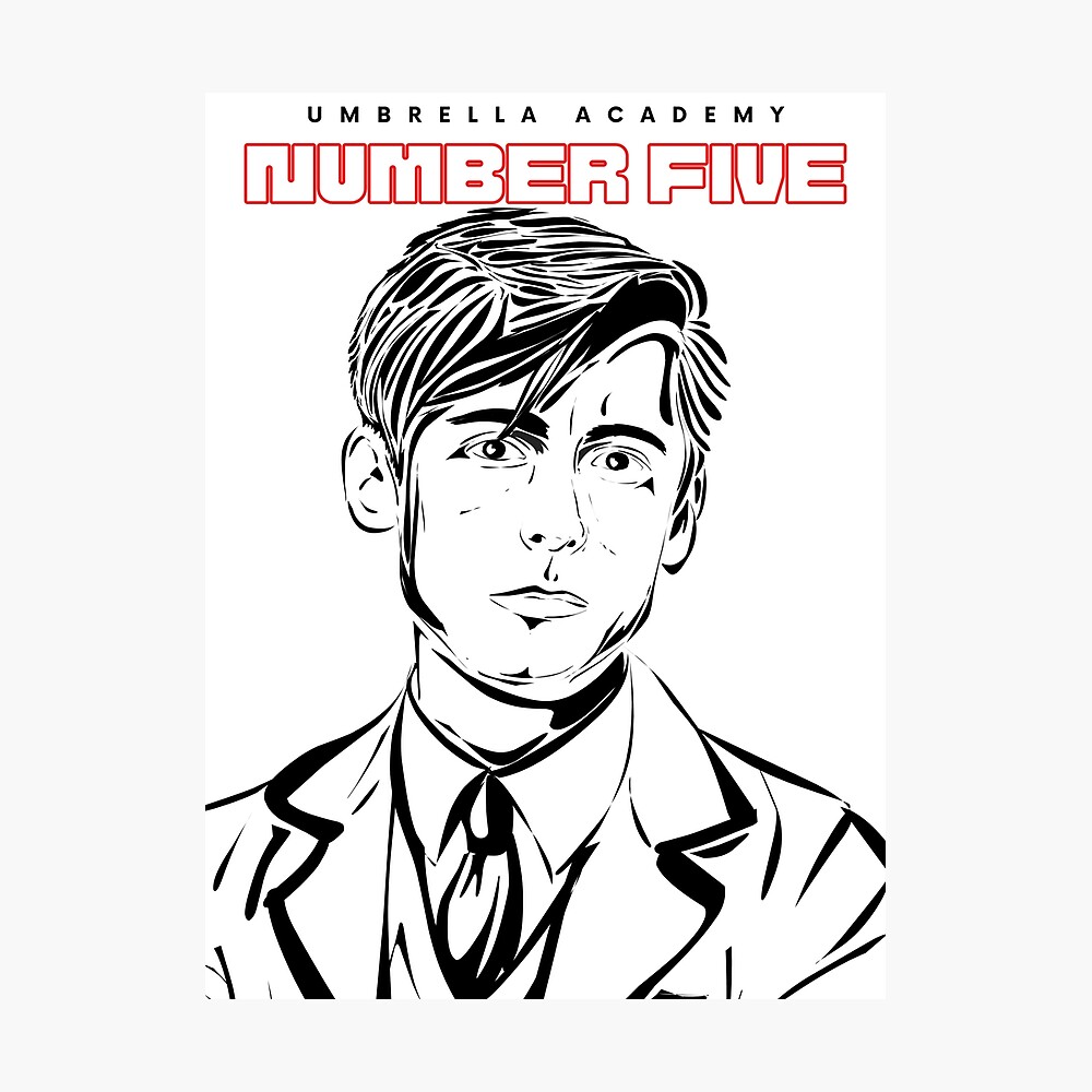 Number five umbrella academy poster for sale by flawrrie