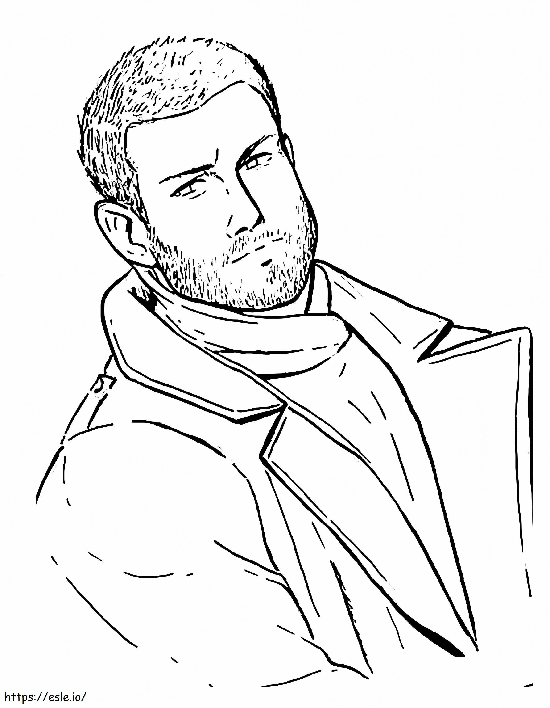 Luther from umbrella academy coloring page