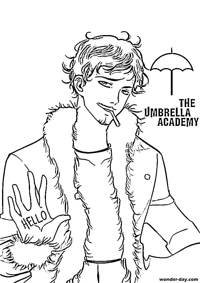 Umbrella academy coloring pages best images free printable