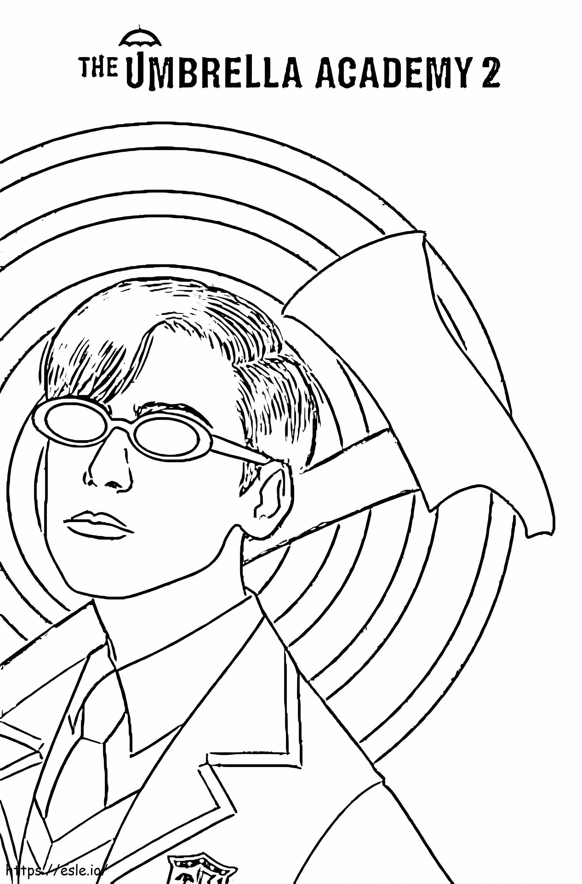 Number from umbrella academy coloring page