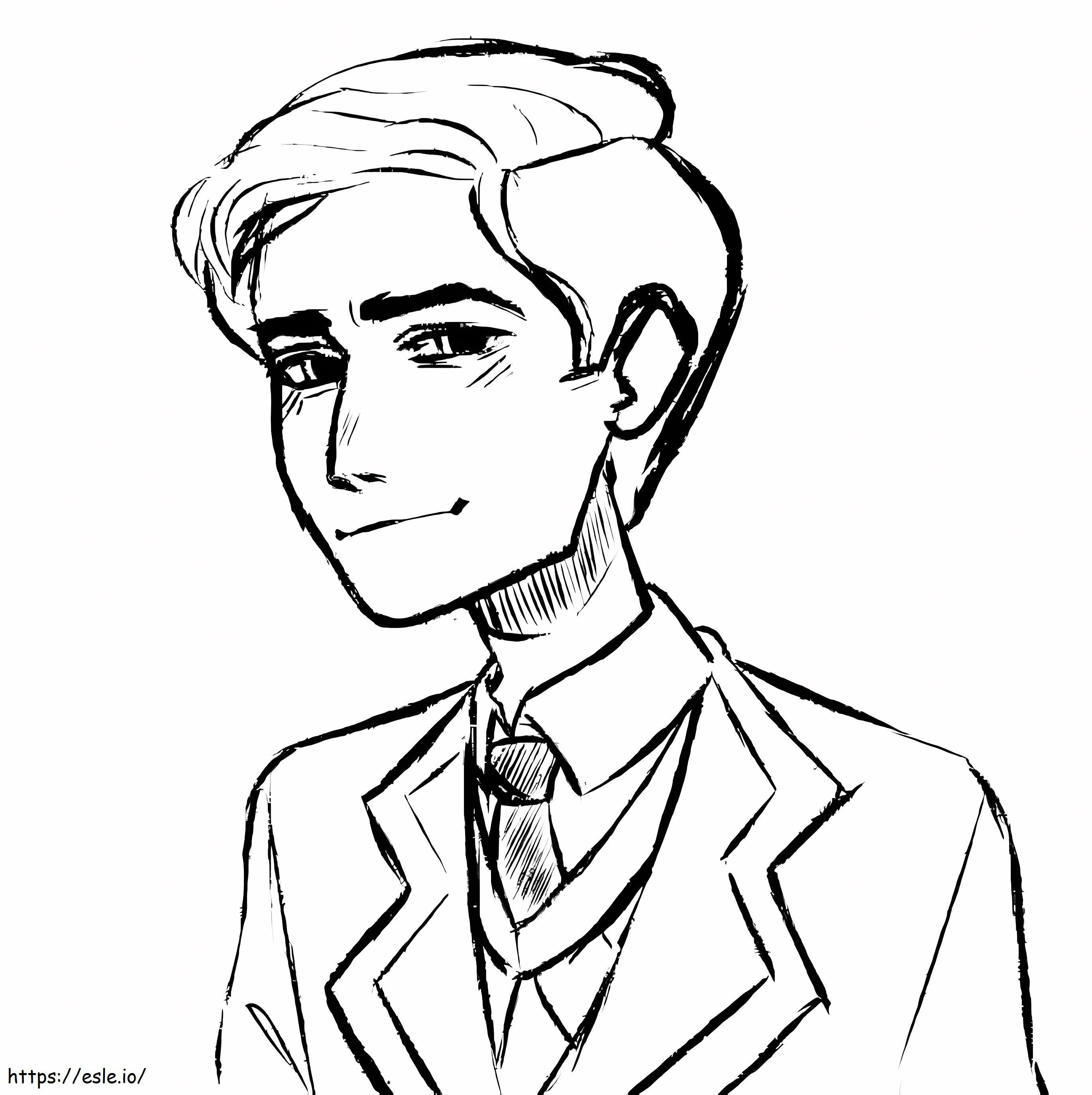 The umbrella academy character coloring page