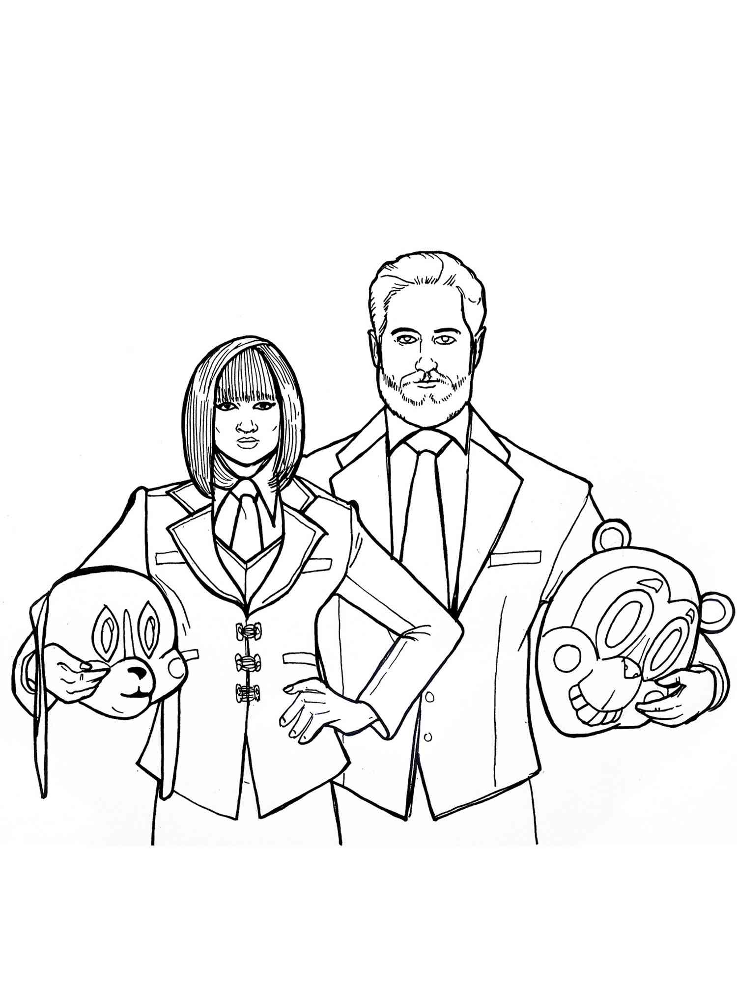 The umbrella academy coloring pages